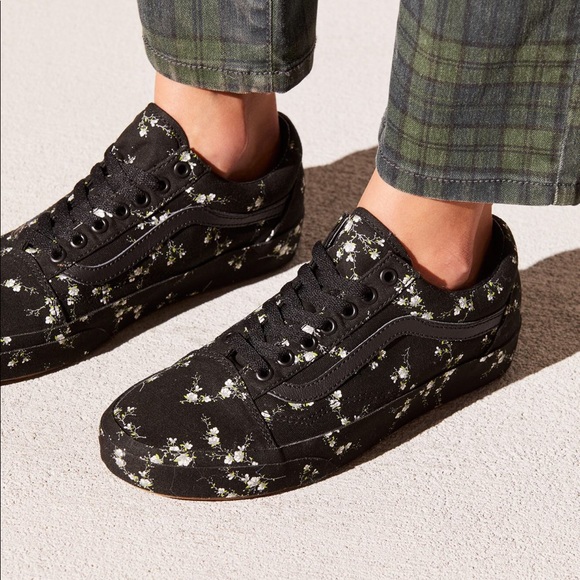 vans midnight floral old skool